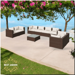 Salon de Jardin modulable RIVIERA - 8 places